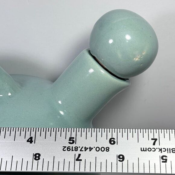 Mohawk Jug Green Stoneware Vintage Pottery NY R-4 Jug Sea Foam Green - Picture 8 of 9